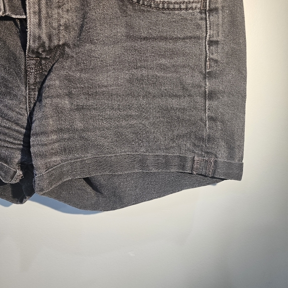 Black Denim Shorts - Picture 4 of 5